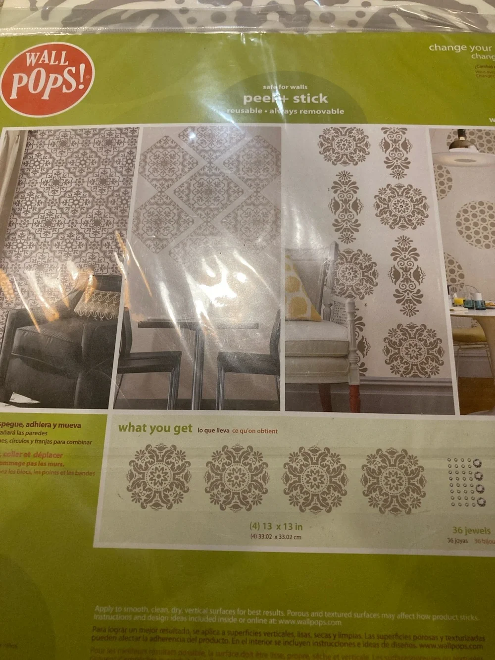 Wall pops packages sealed